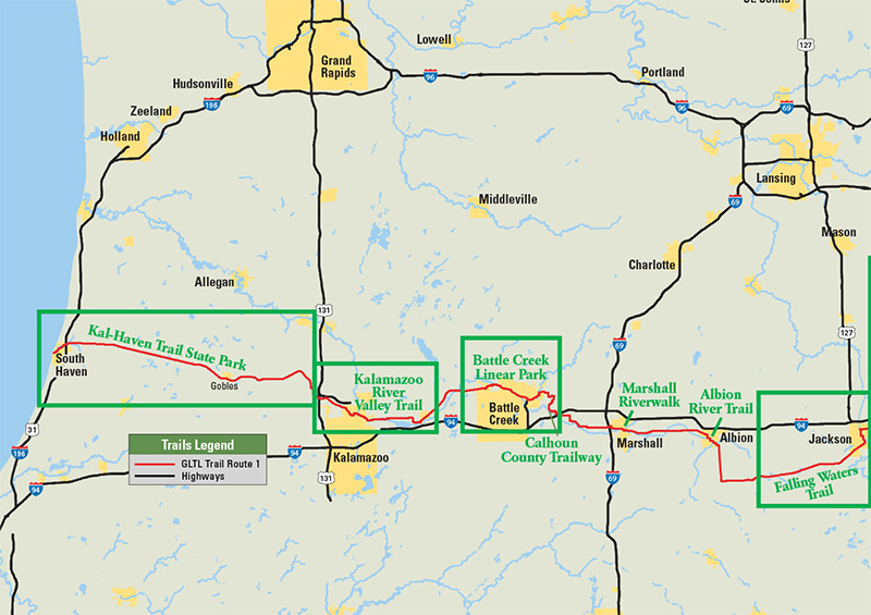 Great Lake to Lake Trail Route 1 West