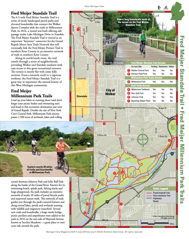 Michigan Trails Magazine Trail Map